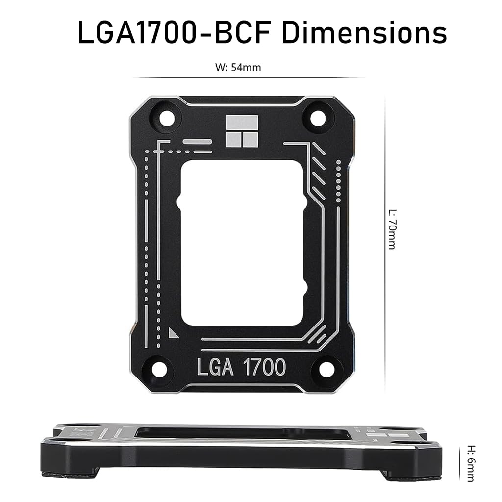 Verilux for Intel12th 13th Gen LGA1700 Anti-Bending Buckle, CPU Contact Frame Kit, CPU Fixing Buckle, CPU Stress Bending Corrector, Easy Installation Verilux for Intel12th 13th Gen LGA1700 Anti-Bending Buckle, CPU Contact Frame Kit, CPU Fixing Buckle, CPU Stress Bending Corrector, Easy Installation